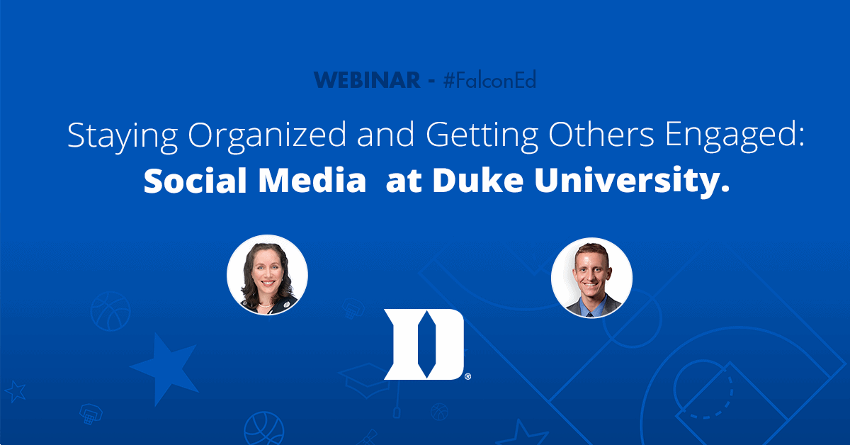 webinar staying organized and getting others engaged social media at duke falcon io - how to get verified on instagram in 2019 falcon io